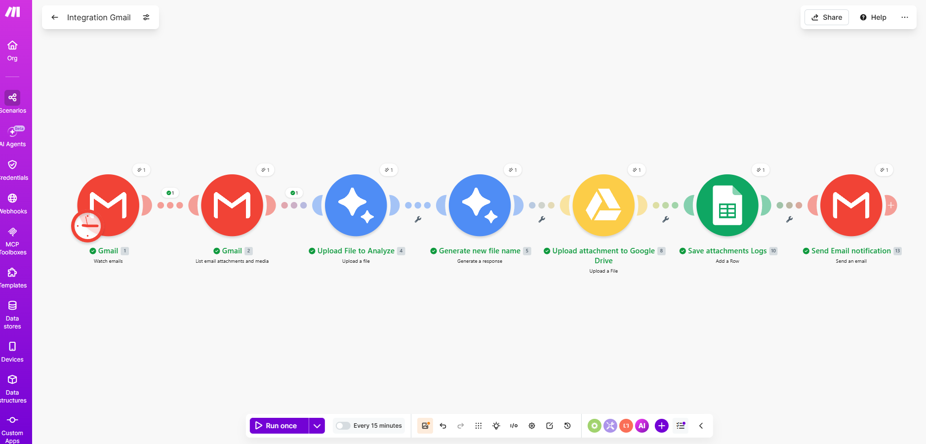 Auto-Sort Gmail Attachments to Drive